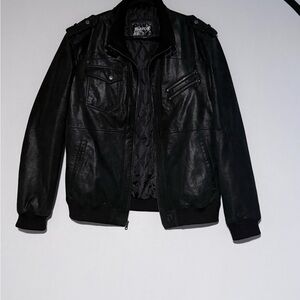 Men's Black Leather Jacket